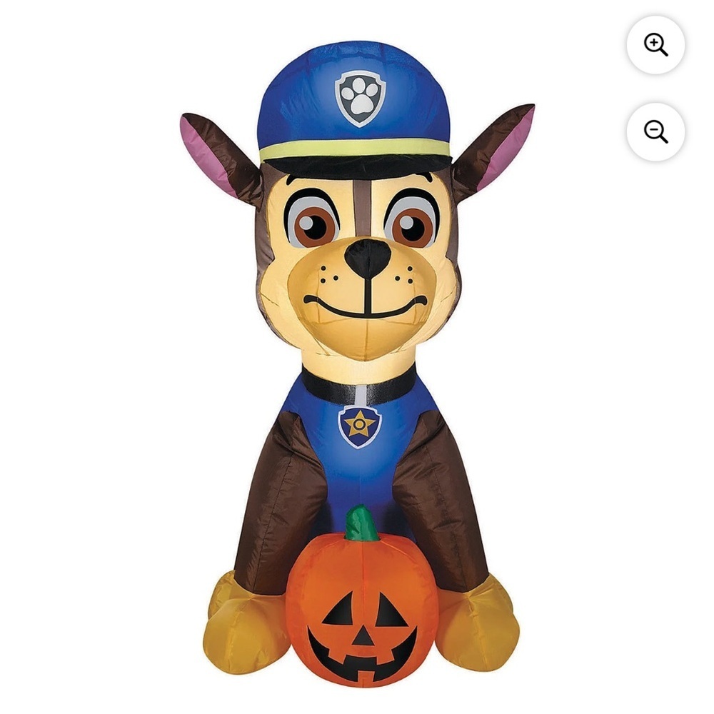 Paw Patrol Chase Inflatable Halloween Decoration NEW 3.2ft Pumpkin